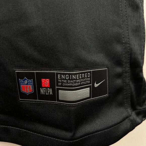 New Women's Nike #15 Jonathan Mingo Black Carolina Panthers Game Jersey Size M - Picture 6 of 8